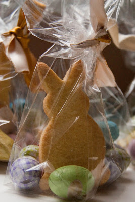 {Packs, paints, chocolate eggs and Rabbit cookies}